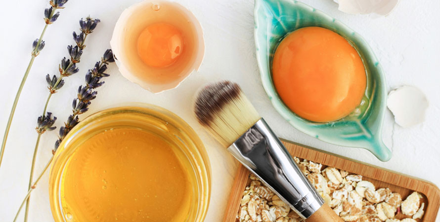 Egg yolk mask